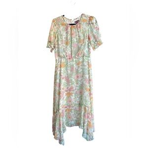 Vince Camuto Pastel Floral Midi Dress